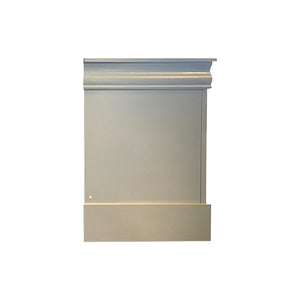 Bedside Table | Grey Colour | 2 Drawers | Night Stand | Solid Wood | Metal Handles