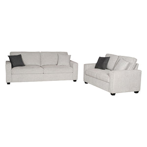 Milano 3-2 Seater Sofa Set | Polyester Fabric | Multilayer Cushions | Two Pillows Attached | Individual Pocket Spring