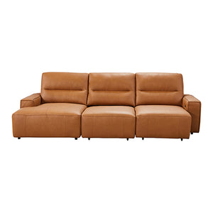 Albany 3 Seater Sectional Chaise | Genuine Leather | Sofa Bed | Comfortable Seating