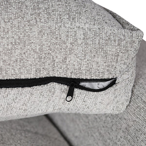 Milano Corner Sofa Chaise | Polyester Fabric | Multilayer Cushions | Two Pillows Attached | Individual Pocket Spring