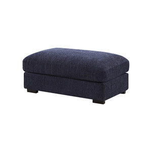 Orion Corner Sofa | Premium Fabric Upholstery | Padded Seat | Wooden Frame | Rubber Wooden Legs | Ottoman