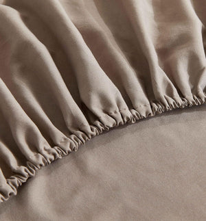 Vintage Washed Microfibre Sheet Set | Truffle | King