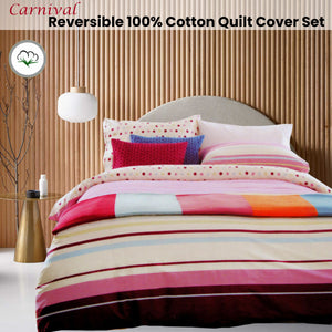 Atmosphere Carnival Reversible Quilt Cover Set | King