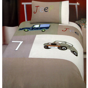 Jeep Classics Embroidered Quilt Cover Set | Single