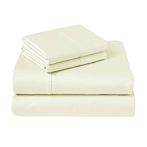 310TC Fusion Cotton Percale Sheet Set | Ivory | King