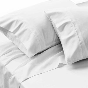 500TC Ramca White Egyptian Cotton Sheet Set | Queen