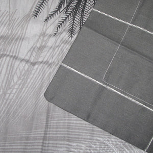 300TC Heidi Grey Reversible Cotton Quilt Cover Set | Queen