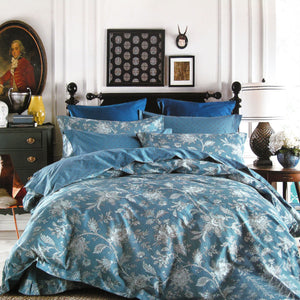 250TC Oliver Cotton Reversible Quilt Cover Set | Queen