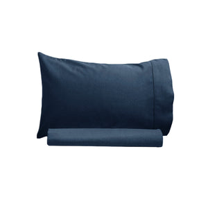 Artex | 250TC 100% Cotton Sheet Set | Single | Navy