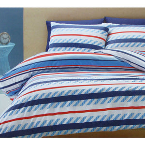 Belmondo Atlanta Striped Easy Care Quilt Cover Set | King
