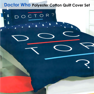 Doctor Who Quilt Cover Set | Double