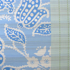 225TC Java Floral Blue Polyester Cotton Quilt Cover Set | Single
