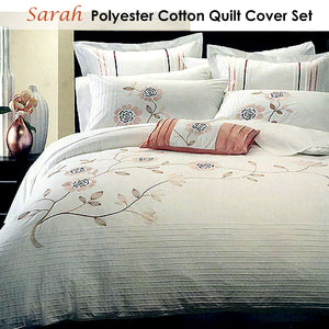 Belmondo Sarah Polyester Cotton Quilt Cover Set | Queen