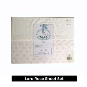 225TC Lara Rose Sheet Set | Single