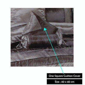 Boudoir Caledonia Black Silver | Square Cushion Cover
