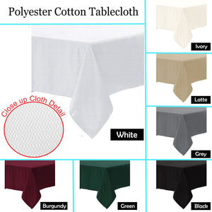 Polyester Cotton Tablecloth | Burgundy | 150 x 220 cm