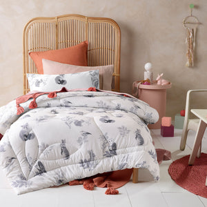 Happy Kids Woodland White 2 Piece Comforter Set | Single