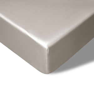 400TC Stone Bamboo Cotton Fitted Sheet | 40cm Wall | Single