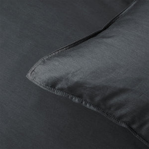 Accessorize Charcoal 400TC Bamboo Cotton Double Stitched Quilt Cover Set | King