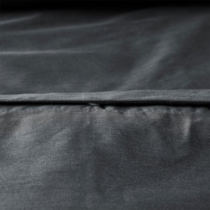 Accessorize Charcoal 400TC Bamboo Cotton Double Stitched Quilt Cover Set | King