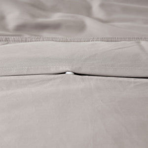 Accessorize Stone 400TC Bamboo Cotton Double Stitched Quilt Cover Set | Single