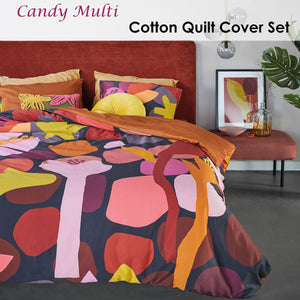 Bedding House | Candy Multi Cotton Sateen | Quilt Cover Set | King