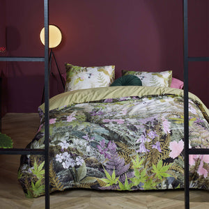 Bedding House | Charming Green Cotton Sateen | Quilt Cover Set | Queen