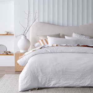 Accessorize Elma White Jacquard Quilt Cover Set | King
