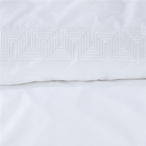 Riviera Maison | Elowen White Cotton | Quilt Cover Set | King
