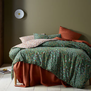 Accessorize | Lisa Green Washed Cotton Printed | Quilt Cover Set | King