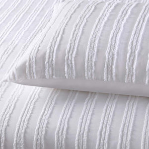 Vintage Design Homewares Reflections White Cotton Quilt Cover Set | Queen