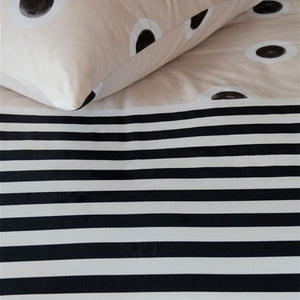 VTWonen | Stripe and Eye Natural Cotton | Quilt Cover Set | King