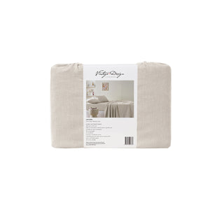 Vintage Design Homewares Natural French Linen Sheet Set | Super King