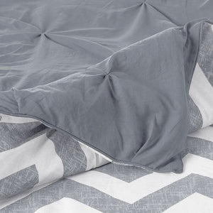 J Elliot Home Comforter Set | 6 Piece | Ella Grey | Single
