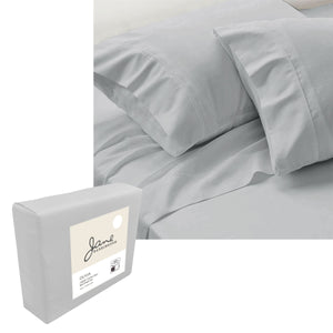 Jane Barrington 1200TC Olivia Cotton Rich Sheet Set | 40cm Wall | Cloud | Queen