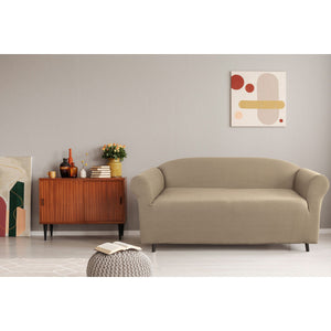 Elan Cambridge Extra-Stretch Couch Cover | Linen | Two Seater | Linen