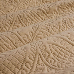 Ardor Chateau Cinnamon Embossed Quilt Cover Set | King