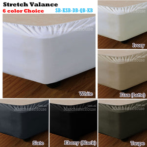 Apartmento Stretch Valance | Slate | Long Single Size