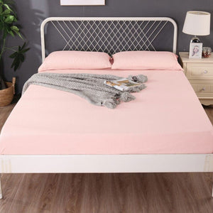 Ramesses 1000TC Linen Bamboo Fitted Sheet Combo Set | Dusty Pink | Queen