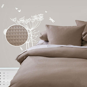 Waffle Quilt Cover Set | Linen | Single