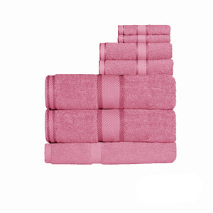 Kingtex 550gsm Cotton 7 Pce Bath Sheet Set | Lip Gloss