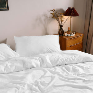 Dickies Cotton Waffle Texture Quilt Cover Set | White | Queen