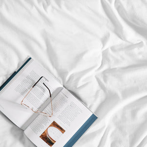 Dickies Cotton Waffle Texture Quilt Cover Set | White | Queen