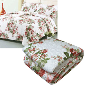 Babylon Quilted Coverlet Set | 3 Piece | Polyester Cotton | Queen/King