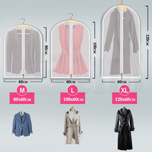 6Pcs Suit Dress Clothing Dust Cover Bag | Jacket Wardrobe Storage Coat Protector
