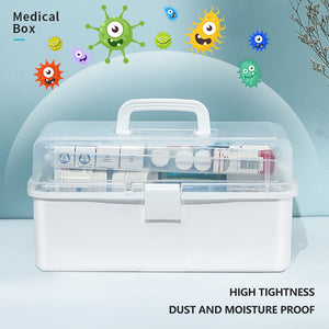 3-Layer Large Portable First Aid Kit | Emergency Medical Storage Medicine Organizer