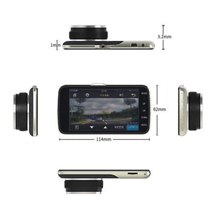 1080P Car Dash Camera | Dual Front and Rear Video DVR Recorder | Night Vision Kit