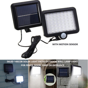 Solar Powered Light Patio Outdoor Motion Sensor Wall Lamp | Energy-Efficient Outdoor Lighting