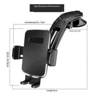 Universal Car Phone Stand | Dashboard Hands-Free Car Mount Phone Holder