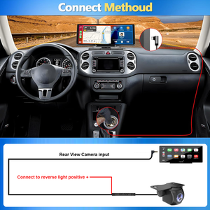 10.26" Wireless Apple Android Carplay | Dual Dash Cam Front Rear Camera | 64G Card
